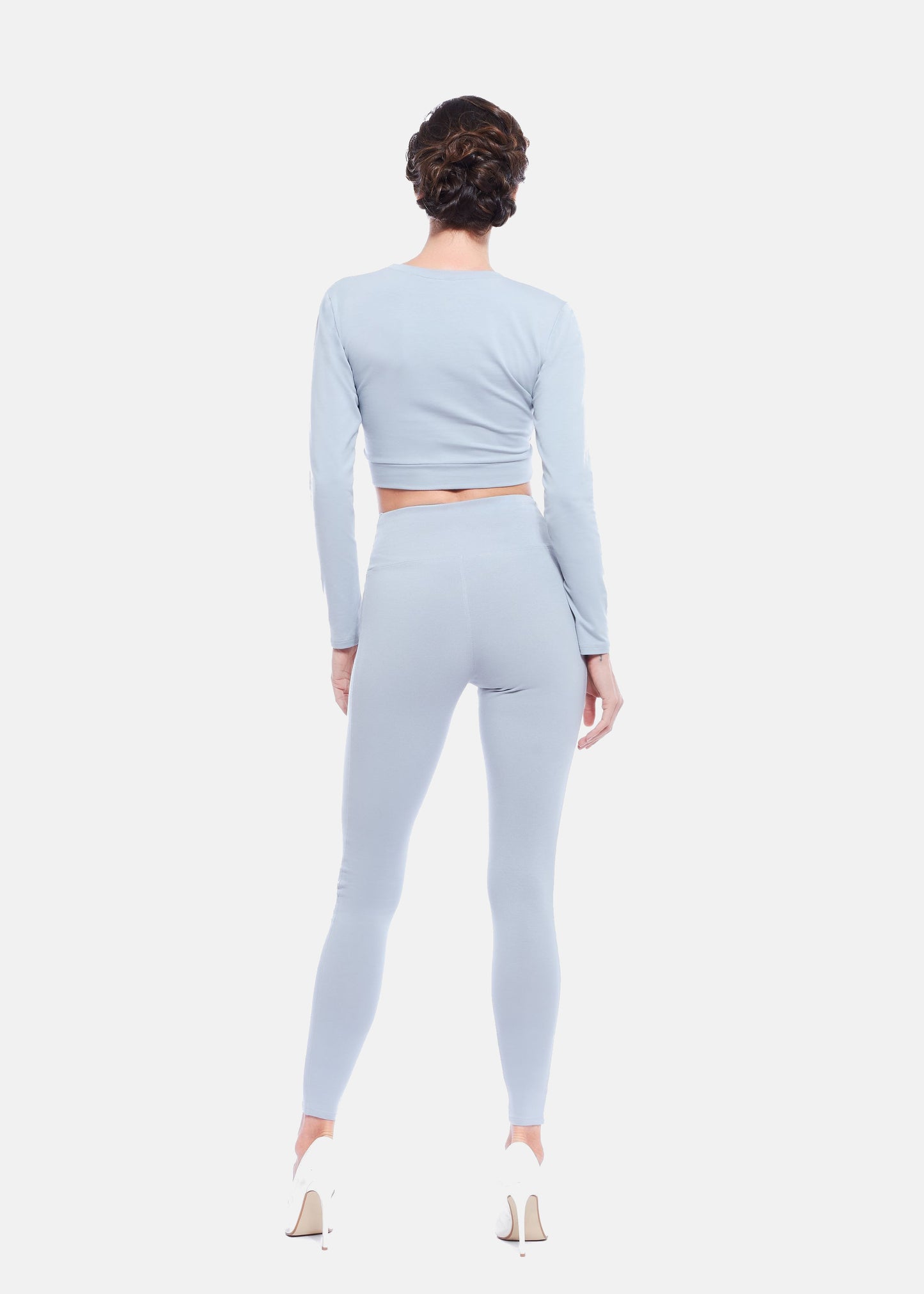 Damen Leggings aus Baumwolle mit hohem Bund