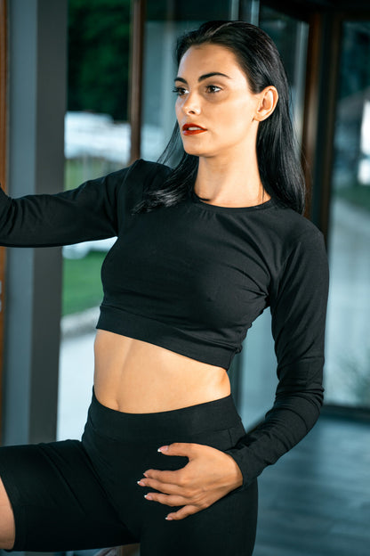 Crop Top Langarm
