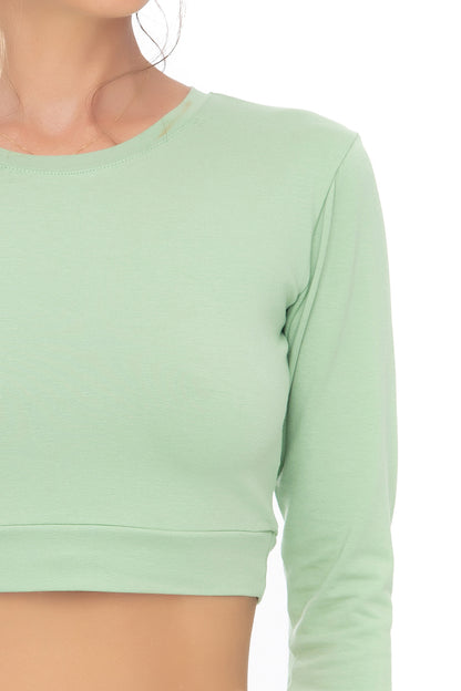 Crop Top Langarm