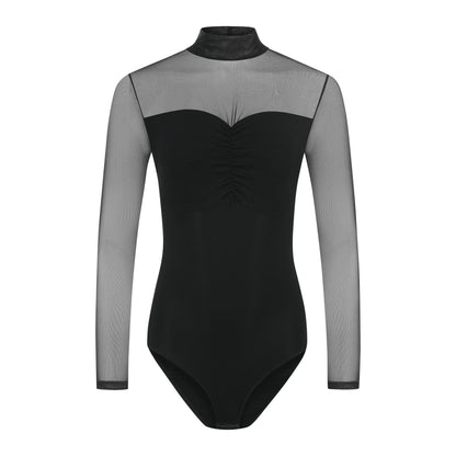 Formender Damen-Body aus Tüll und Baumwolle mit Bauch-weg-Effekt
