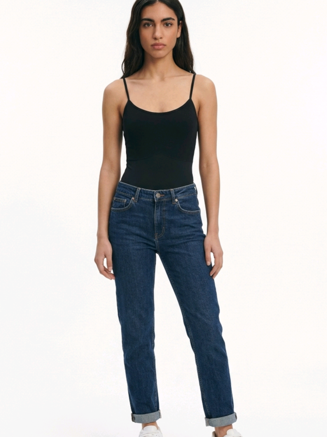 Shaping Body mit Spaghettiträgern, figurformend, Baumwoll-Brustbereich gegen Plattdrücken, Bauchweg Bodysuit Damen
