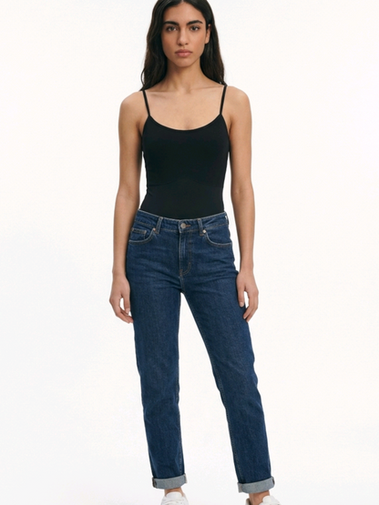 Shaping Body mit Spaghettiträgern, figurformend, Baumwoll-Brustbereich gegen Plattdrücken, Bauchweg Bodysuit Damen