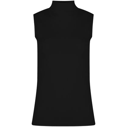 Basic Shirt ärmellos Halbkragen Tank-Top