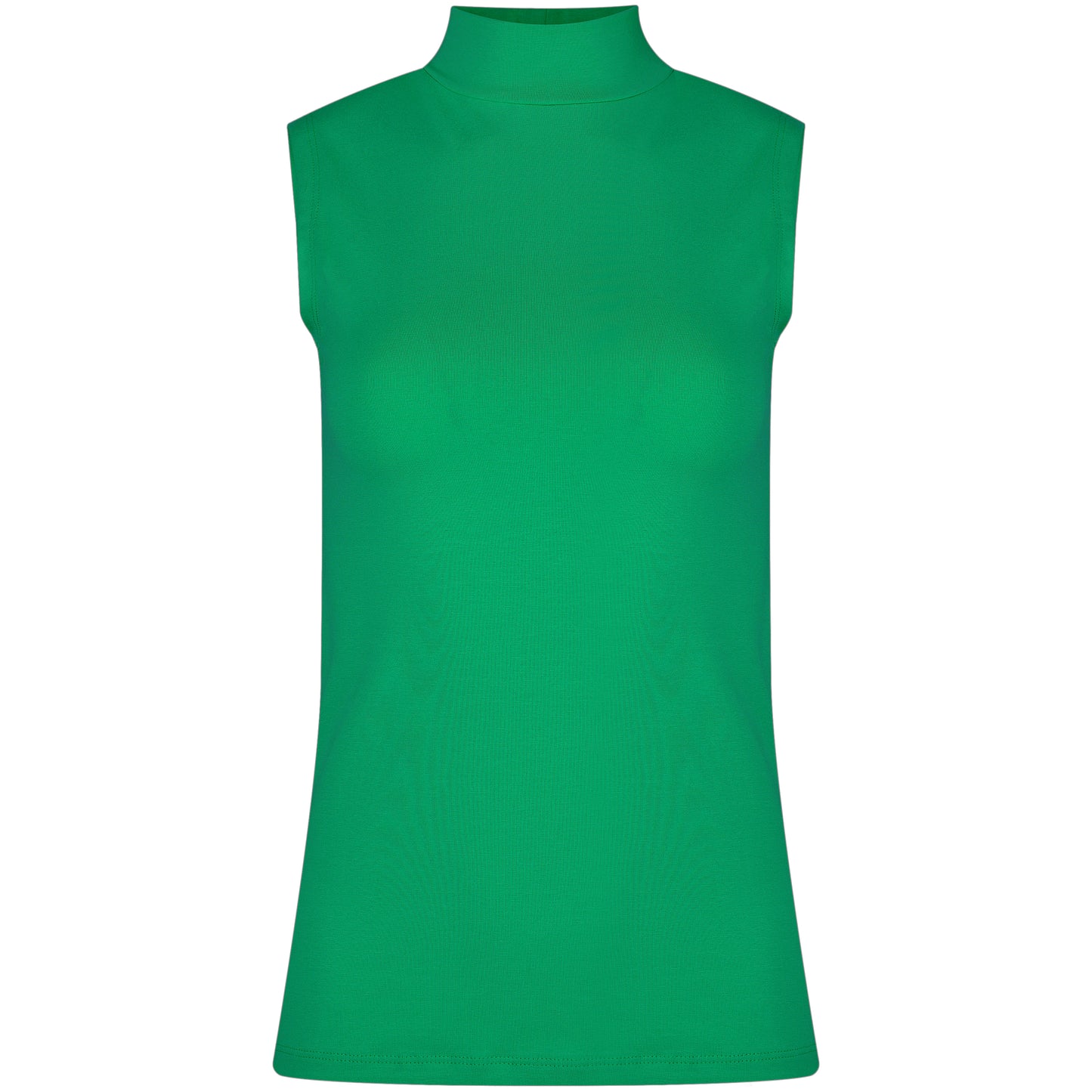 Basic Shirt ärmellos Halbkragen Tank-Top