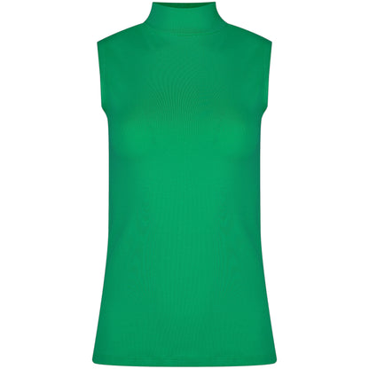 Basic Shirt ärmellos Halbkragen Tank-Top
