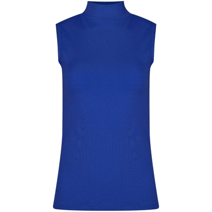 Basic Shirt ärmellos Halbkragen Tank-Top