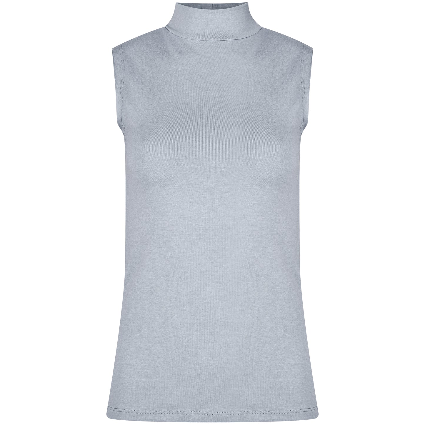 Basic Shirt ärmellos Halbkragen Tank-Top