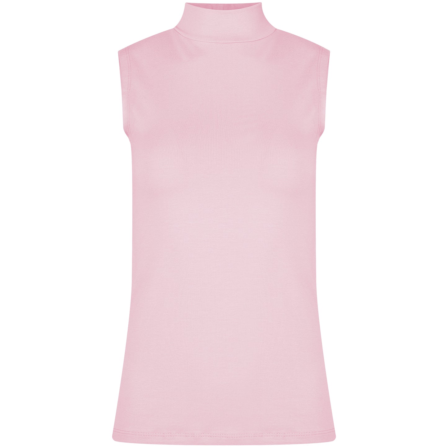 Basic Shirt ärmellos Halbkragen Tank-Top