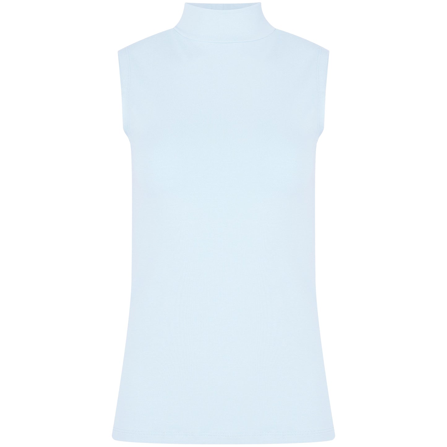 Basic Shirt ärmellos Halbkragen Tank-Top