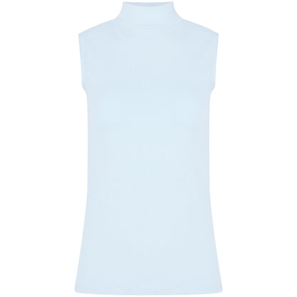 Basic Shirt ärmellos Halbkragen Tank-Top