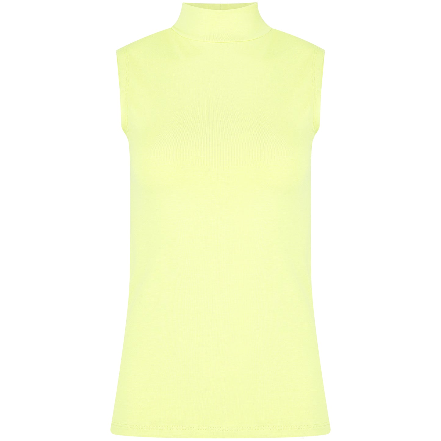 Basic Shirt ärmellos Halbkragen Tank-Top