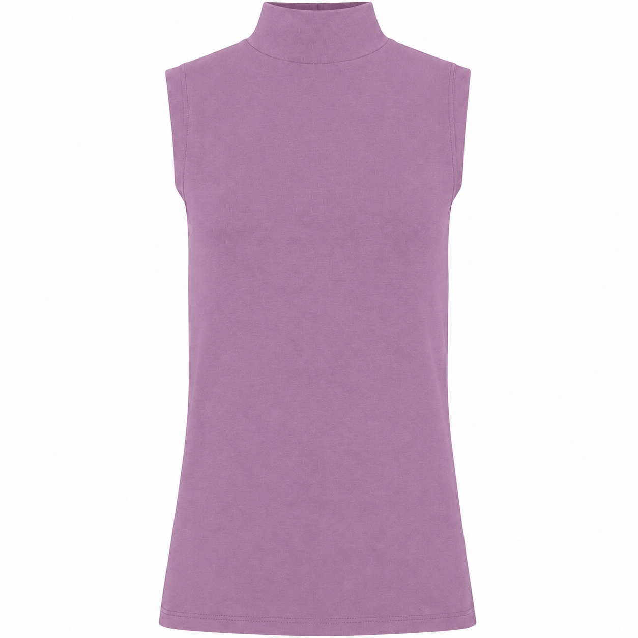 Basic Shirt ärmellos Halbkragen Tank-Top