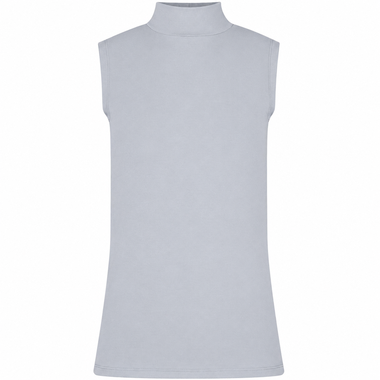 Basic Shirt ärmellos Halbkragen Tank-Top