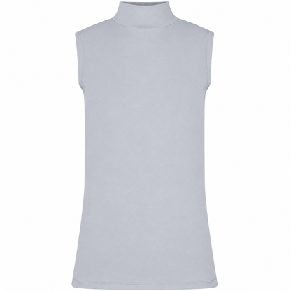 Basic Shirt ärmellos Halbkragen Tank-Top