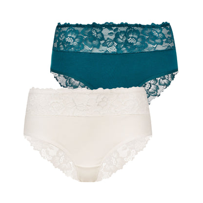 2er Wäsche-Set mit Spitze