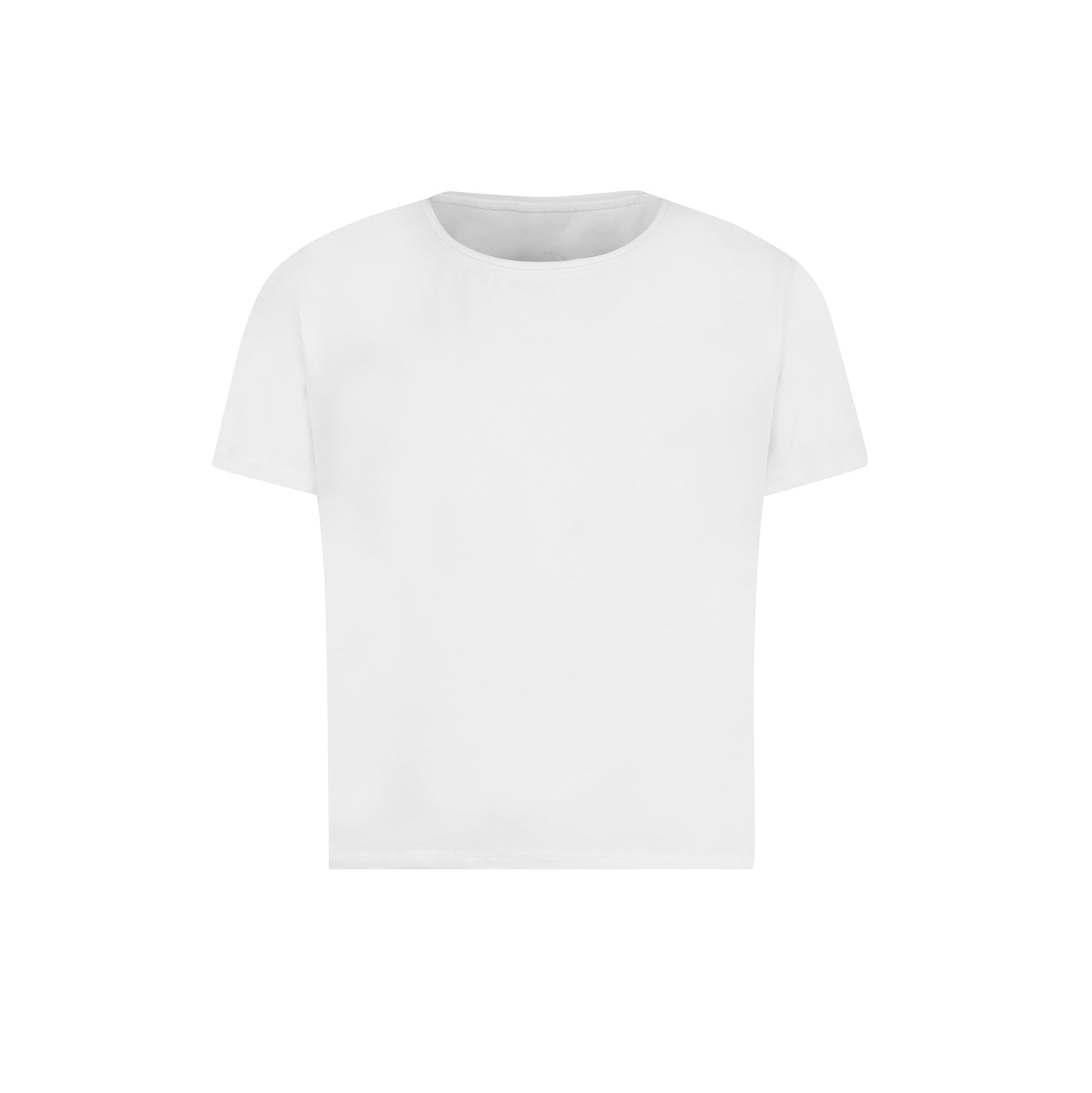 Evoni Damen kurzes T-Shirt aus weichem Baumwollstoff