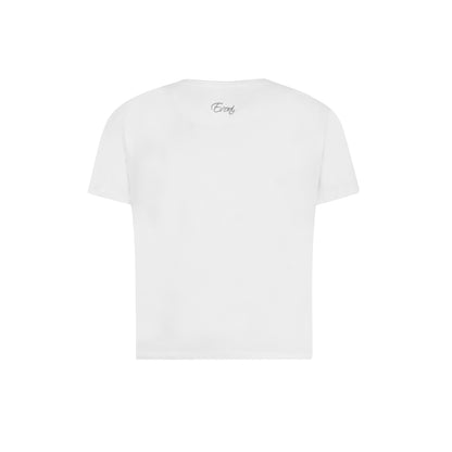 Evoni Damen kurzes T-Shirt aus weichem Baumwollstoff
