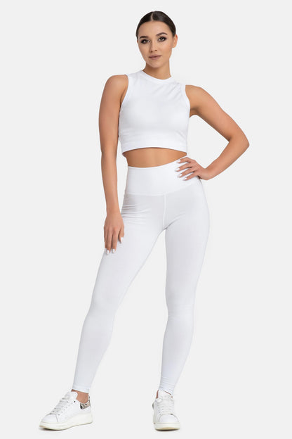 Damen Leggings aus Baumwolle mit hohem Bund