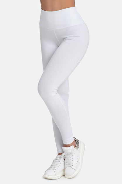 Damen Leggings aus Baumwolle mit hohem Bund