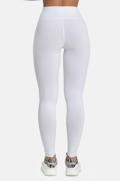 Damen Leggings aus Baumwolle mit hohem Bund