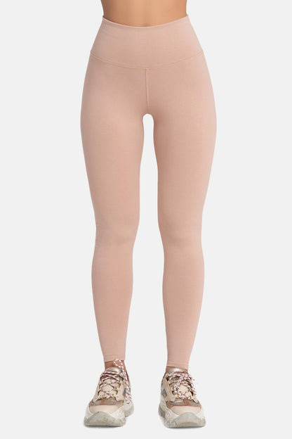 Damen Leggings aus Baumwolle mit hohem Bund