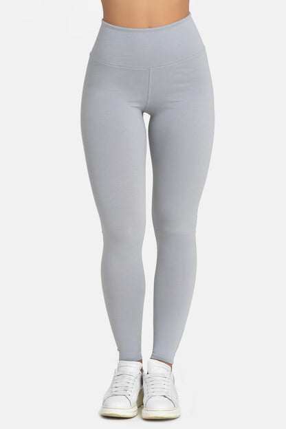 Damen Leggings aus Baumwolle mit hohem Bund