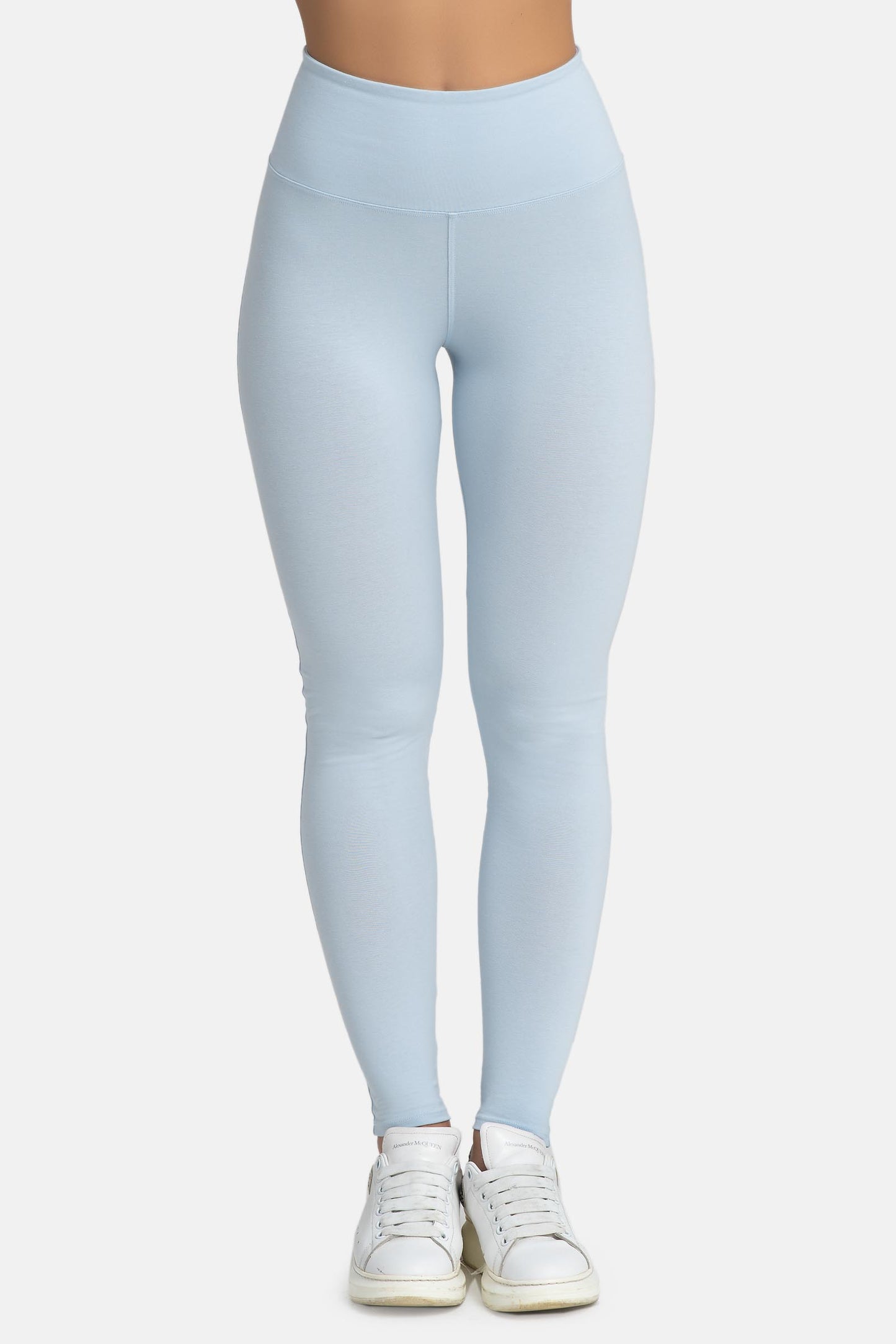 Damen Leggings aus Baumwolle mit hohem Bund