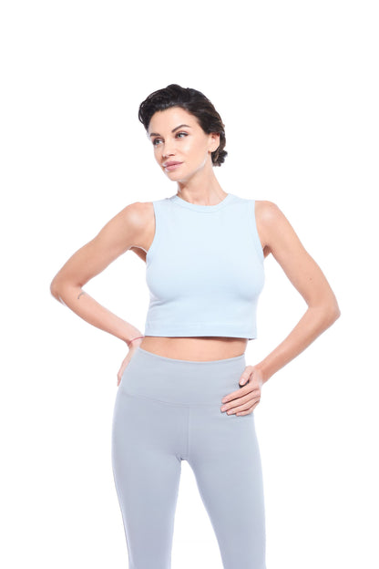 Damen Leggings aus Baumwolle mit hohem Bund