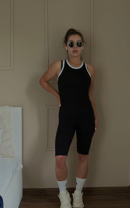 Ärmelloses Top – Bequemes Baumwollshirt mit Stretch – Perfekte Passform & Vielseitig kombinierbar