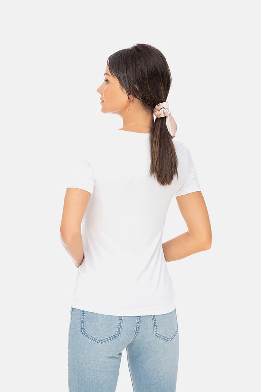Kurzarmshirt aus Micromodal