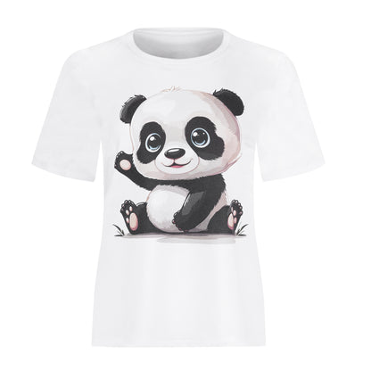 Evoni Damen T-Shirt aus weichem Baumwollstoff mit modischem Frontdruck