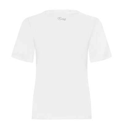 Evoni Damen T-Shirt aus weichem Baumwollstoff mit modischem Frontdruck